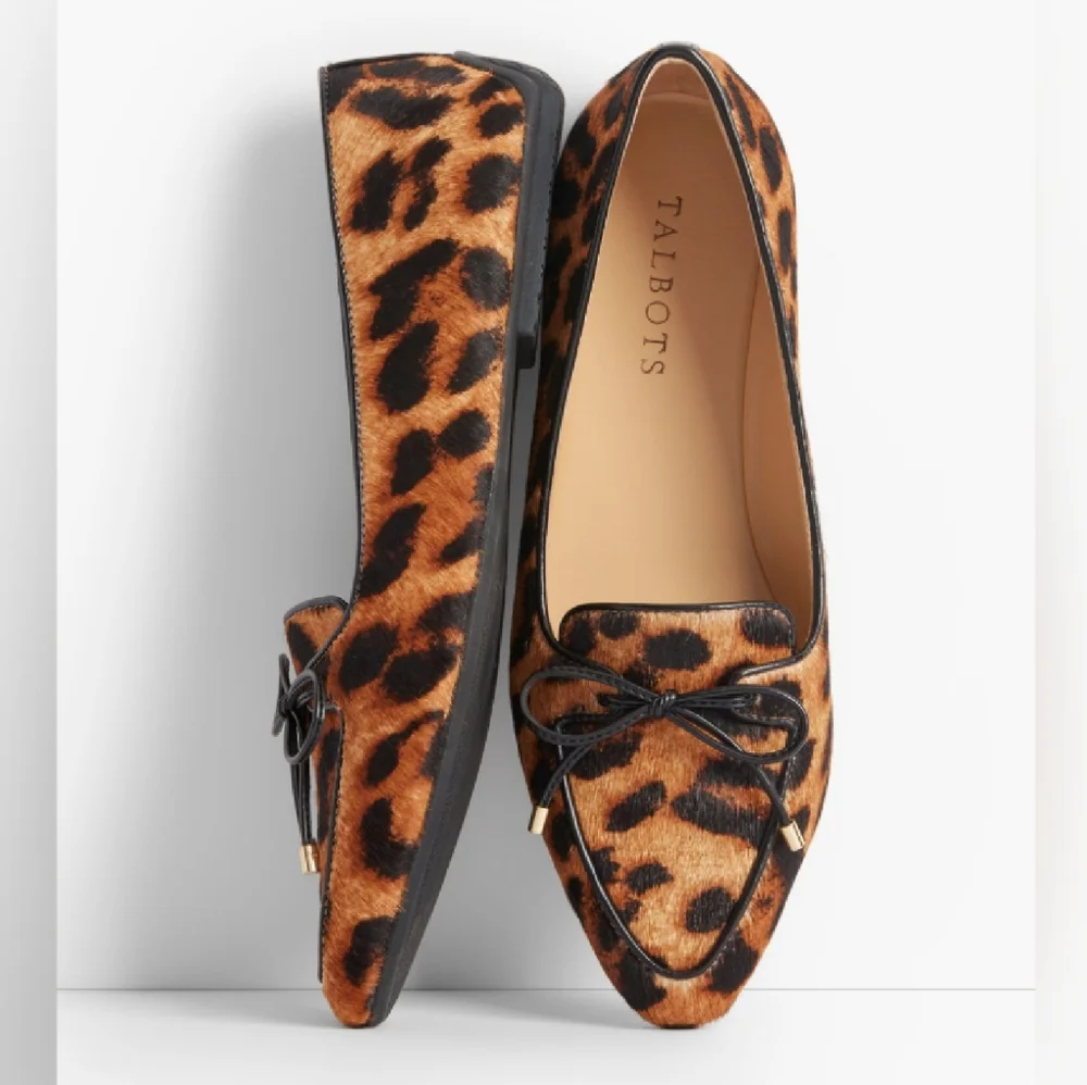 NWOB Talbots Francesca Bow-Front Driving Flats